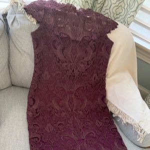 Tadashi Shoji Burgundy Dress